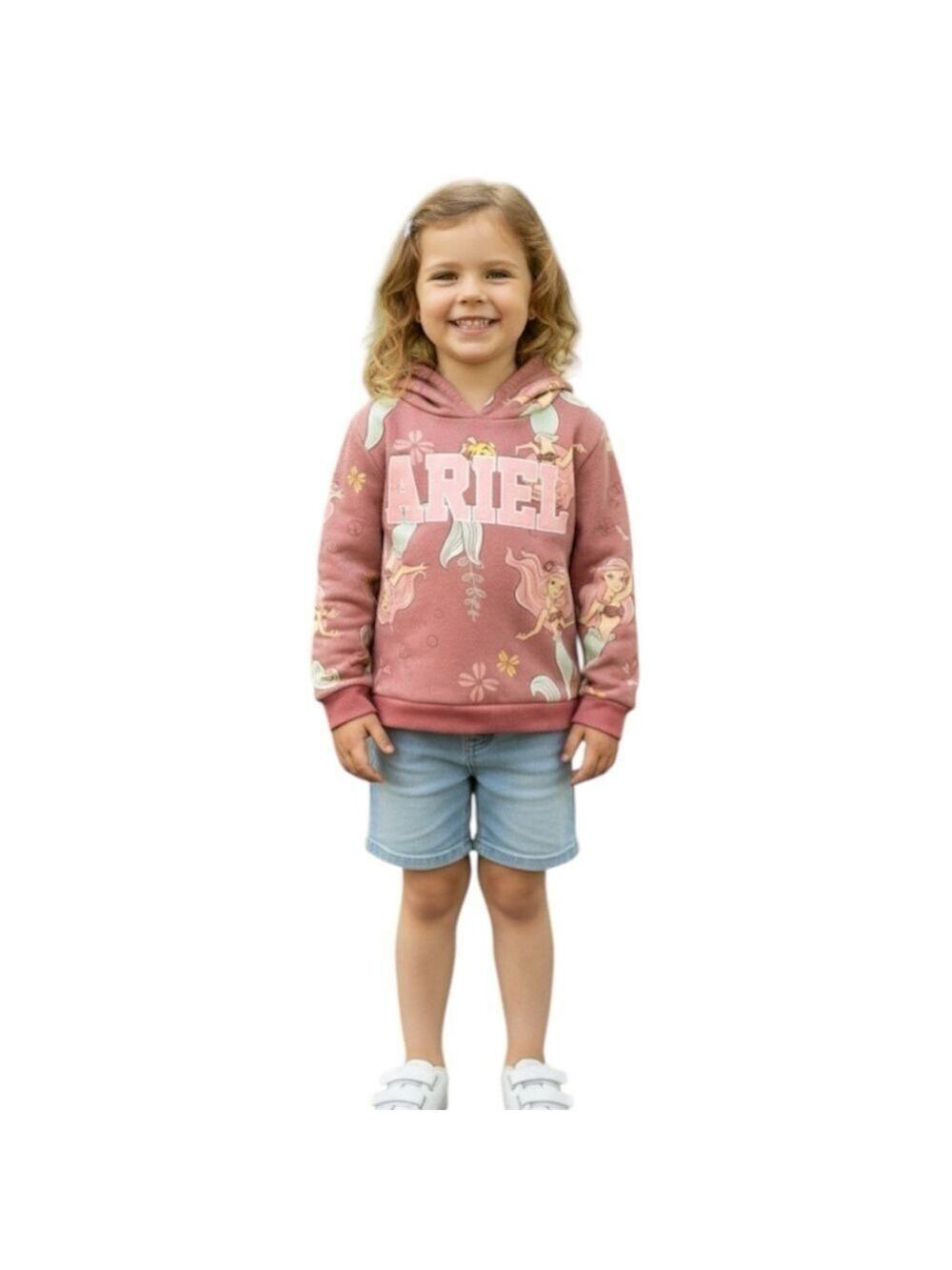 Disney Princess Ariel The Little Mermaid Girl’s Size 4 Hooded Sweatshirt